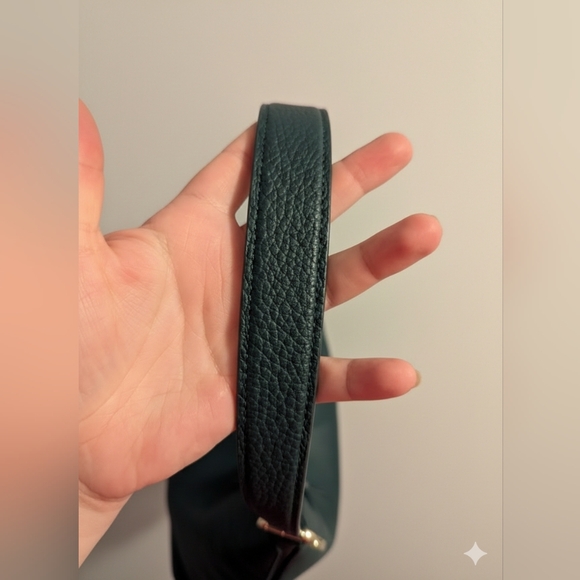 Kate Spade New York Zippy Shoulder Bag Pebbled Leather Purse Peacock (EUC) - Picture 14 of 15